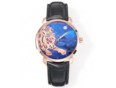 SJ Factory Ulysse Nardin Gilded Series 8152-111LE-9E-TIGER/1A  Rose Gold case steel DIAMETER 40mm watch